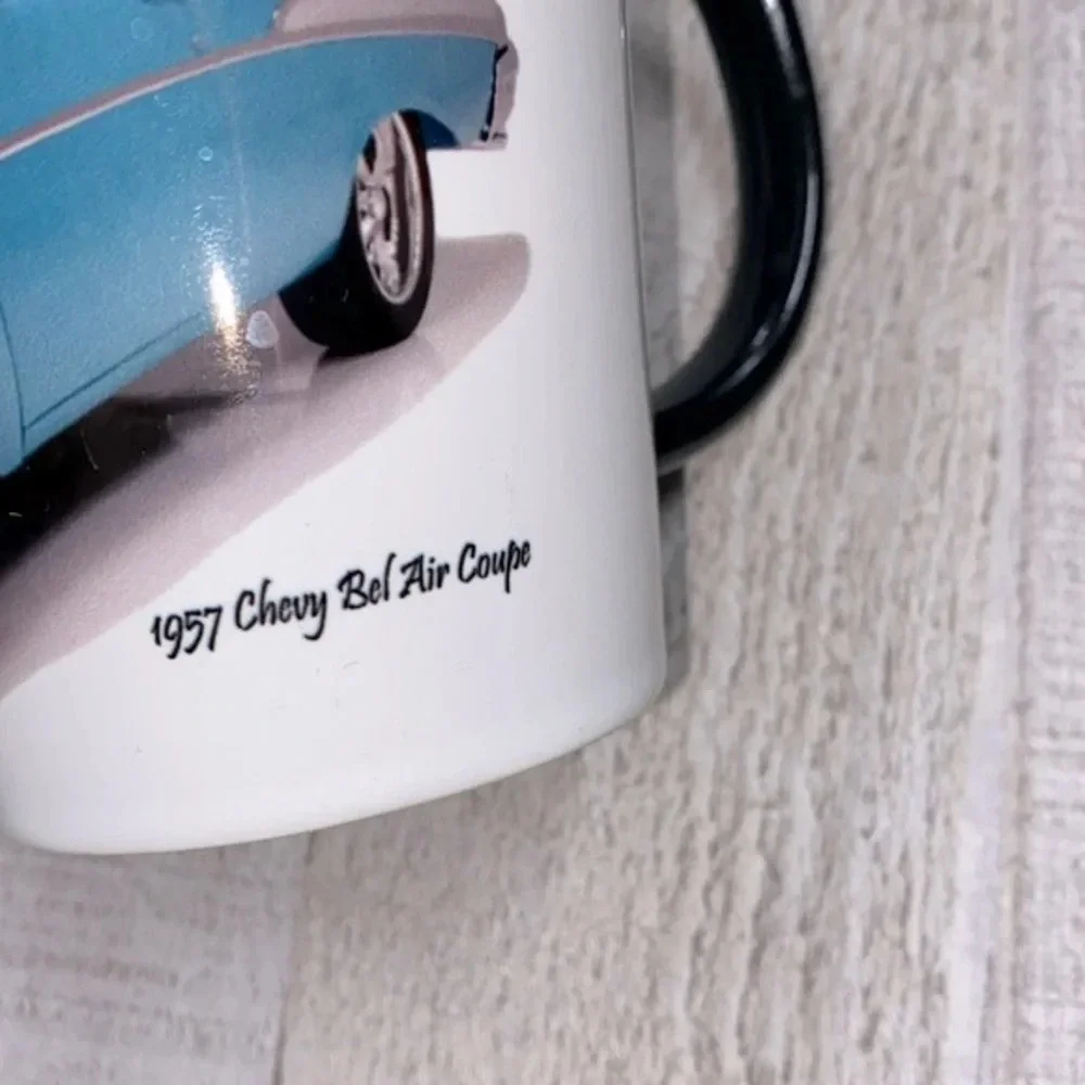 1957 Chevy bel air coupe car coffee mug